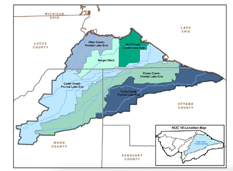 Lake Erie Tribs East of Maumee HUC 10