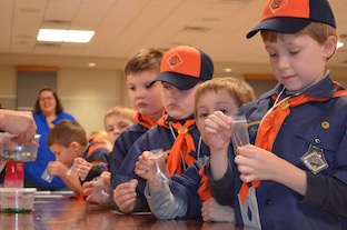 Cub Scouts participate in Patch Day 2019.