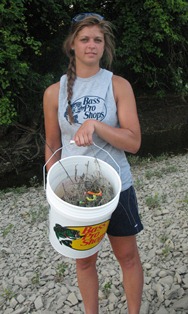 Line and Lead is collected from Maumee River Banks