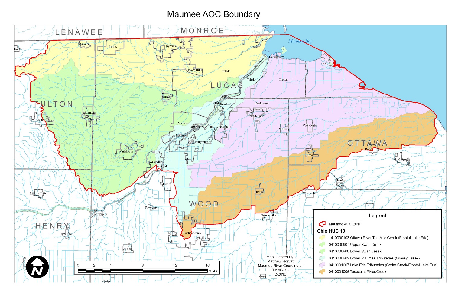 Maumee AOC Boundary